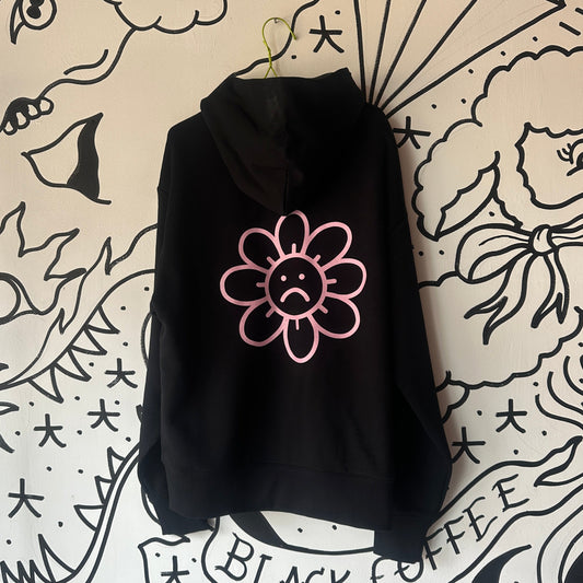 Sad Flower Zip Hood