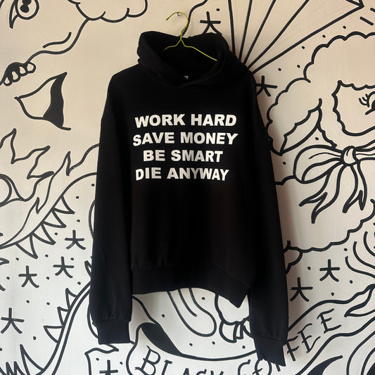 Work Hard Boxy Pullover Hood