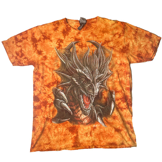 DRAGON ORANGE TIE DYE XL Tired Tees