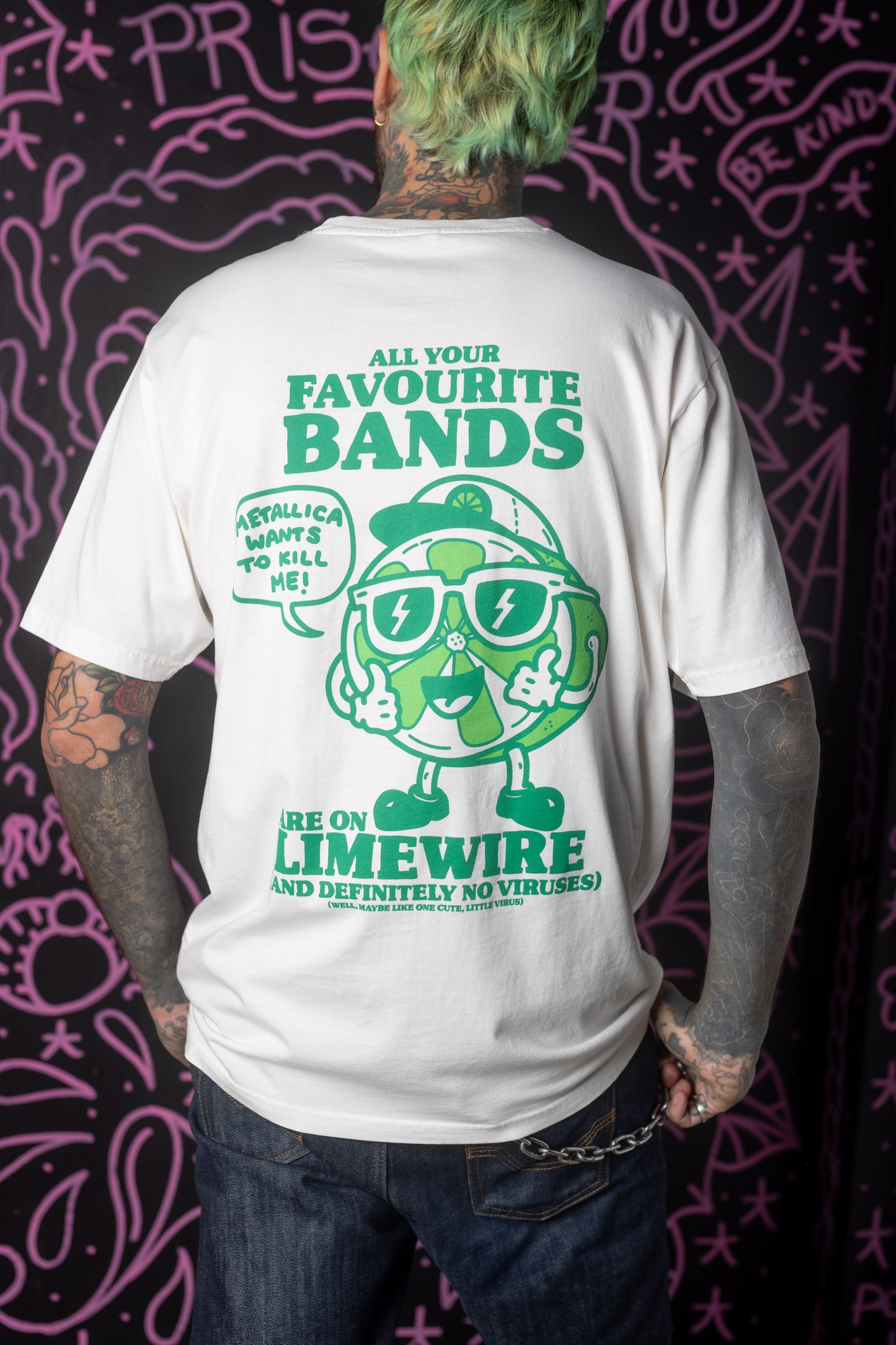 Limewire Heavyweight T-Shirt White