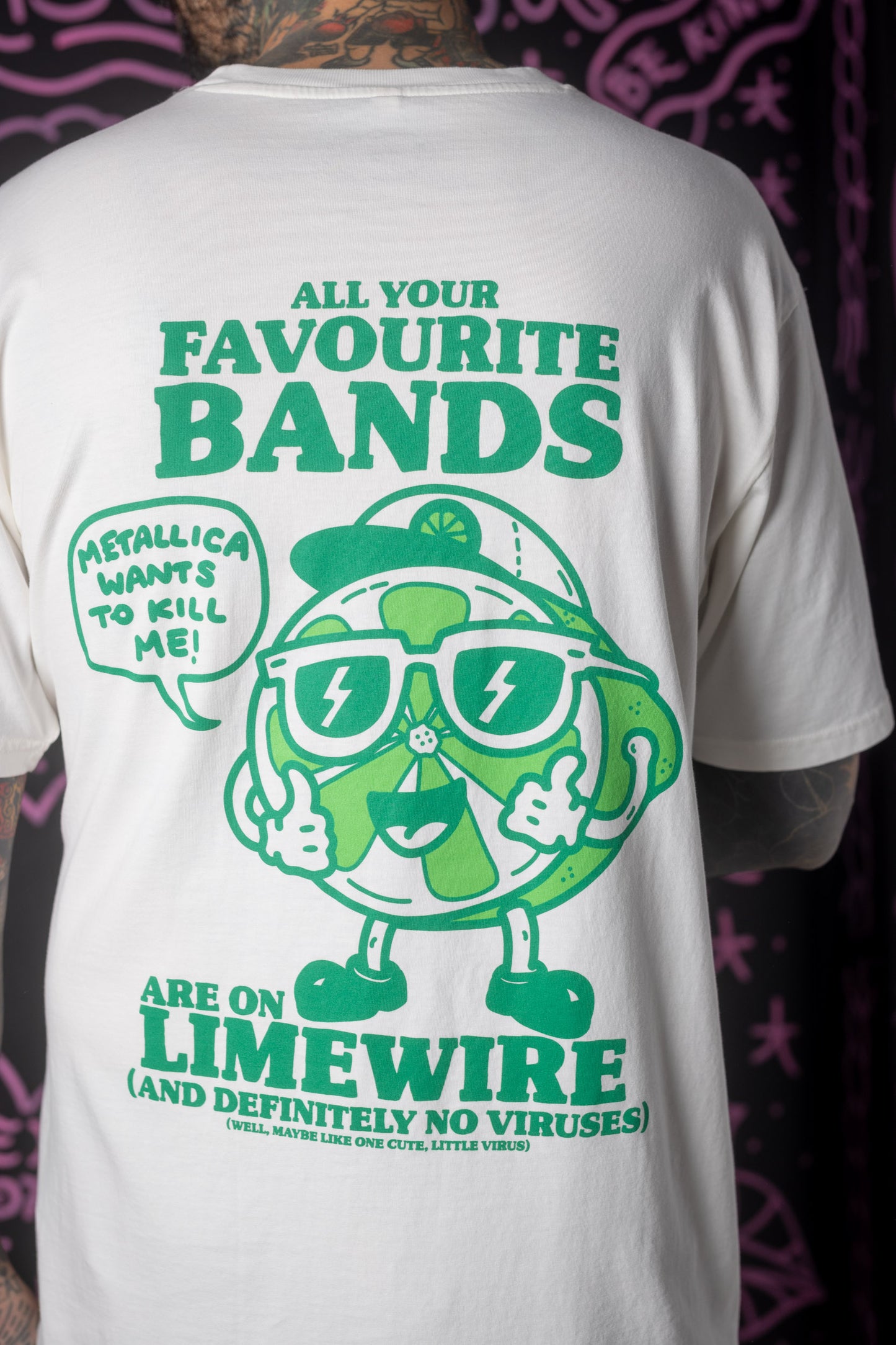 Limewire Heavyweight T-Shirt White